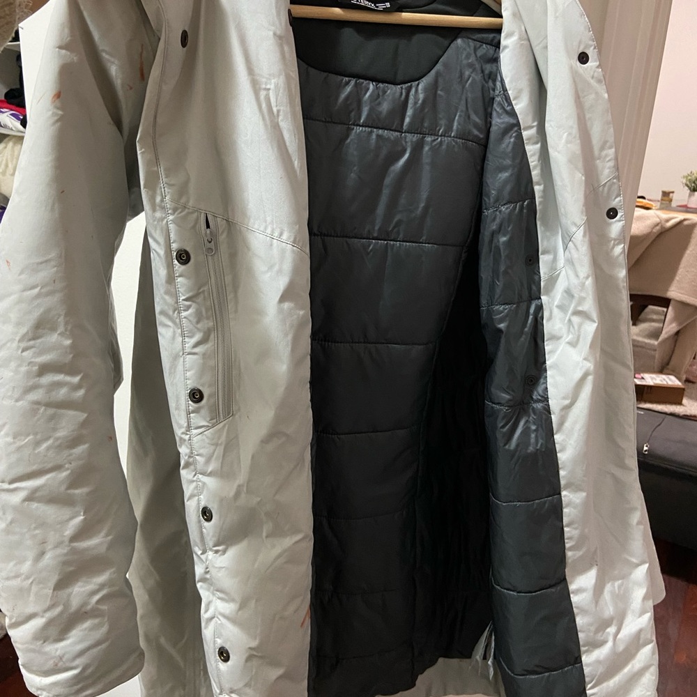 Arc'teryx Light Grey Puffer Parka Jacket